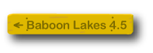 sign to Baboon Lakes, 4.5 miles