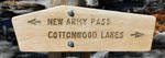 New Army Pass trail sign, John Muir Wilderness, CA
