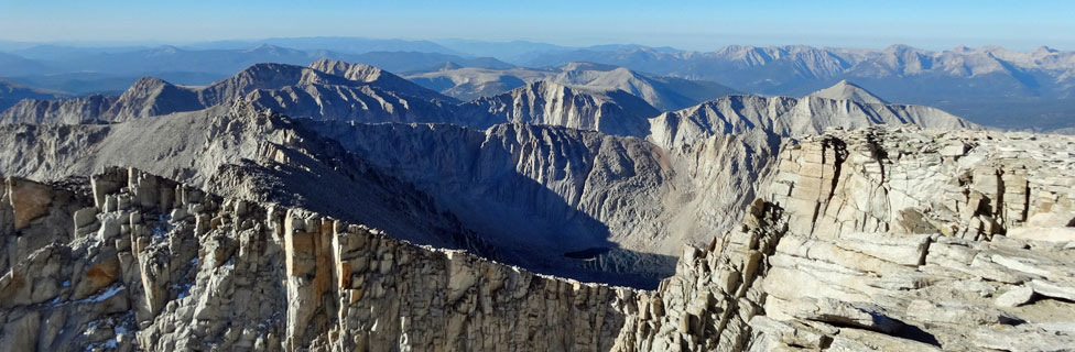 Southern Sierra crest from Mount Whitney, Sequoia National Park, California