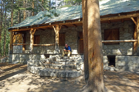 Lon Chaney's cabins beside Big Pine Creek, John Muir Wilderness, California